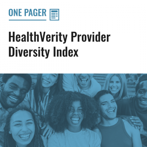 HealthVerity Provider Diversity Index
