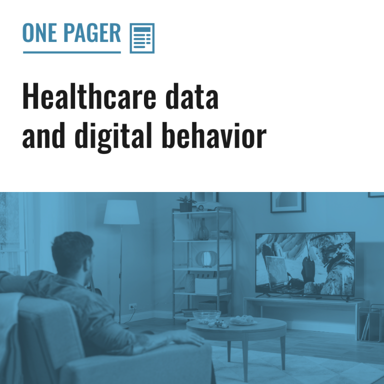 Healthcare data and digital behavior
