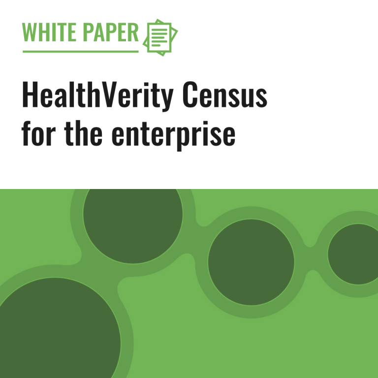 HealthVerity Census for the enterprise